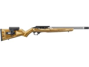 Ruger 10/22 TALO Comp Semi-Automatic Rimfire Rifle 22 Long Rifle 16" Fluted Barrel Stainless and Brown Adjustable Comb For Sale
