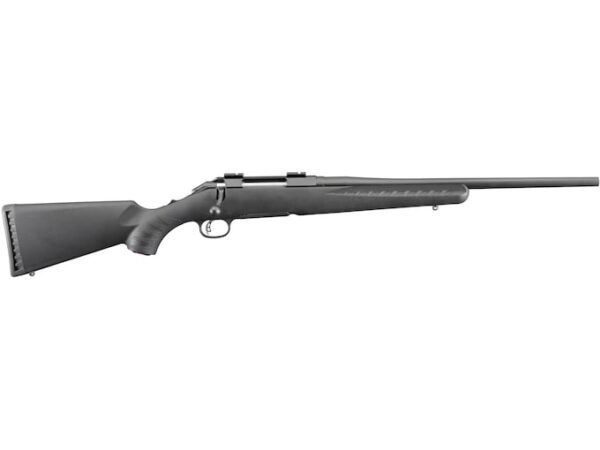 Ruger American Compact Bolt Action Youth Centerfire Rifle 243 Winchester 18" Barrel Black and Black Compact For Sale