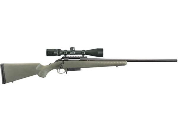 Ruger American Predator Bolt Action Centerfire Rifle 6.5 Creedmoor 22" Barrel Black and Moss Green With Scope For Sale