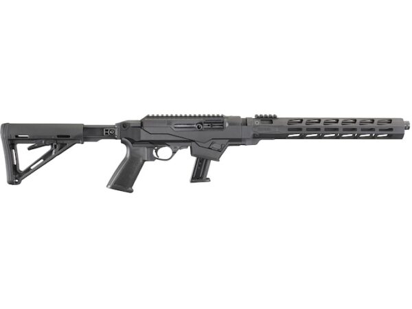 Ruger PC Carbine Semi-Automatic Centerfire Rifle 9mm Luger 16.12" Fluted Barrel Black and Black Collapsible For Sale