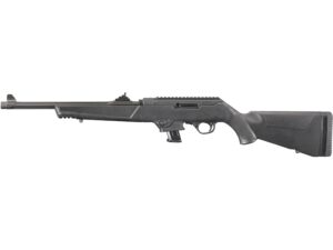 Ruger PC Carbine Semi-Automatic Centerfire Rifle 9mm Luger 16.12″ Fluted Barrel Black and Black Fixed For Sale