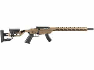 Ruger Precision Bolt Action Rimfire Rifle 22 Long Rifle 18" Barrel Black and Flat Dark Earth Adjustable For Sale