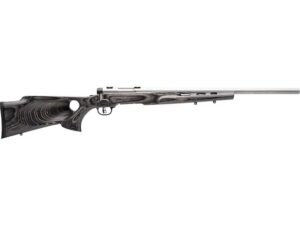 Savage Arms BMAG Target Bolt Action Rimfire Rifle 17 Winchester Super Magnum 22" Barrel Stainless and Gray Thumbhole For Sale