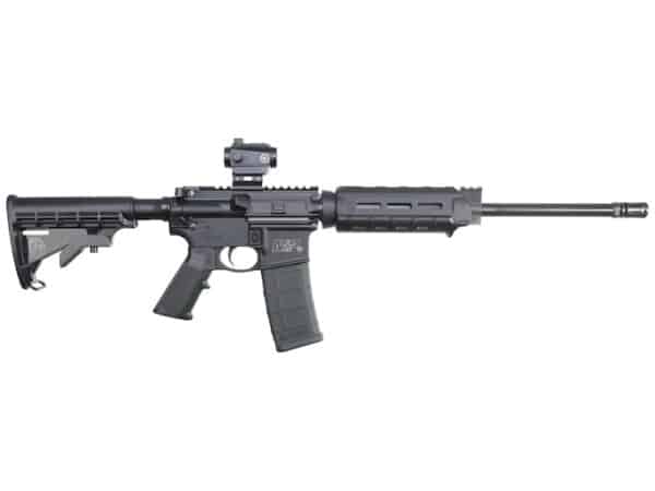 Smith & Wesson M&P 15 Sport II Optics Ready Semi-Automatic Centerfire Rifle 5.56x45mm NATO 16" Barrel Steel and Black Adjustable With Red Dot For Sale