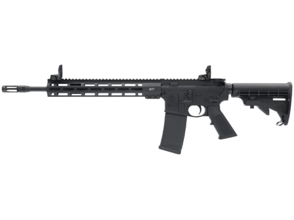 Smith & Wesson M&P 15T Tactical Semi-Automatic Centerfire Rifle 5.56x45mm NATO 16″ Barrel Black and Black Collapsible For Sale