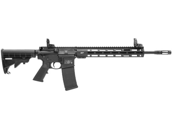 Smith & Wesson M&P 15T Tactical Semi-Automatic Centerfire Rifle 5.56x45mm NATO 16" Barrel Black and Black Collapsible For Sale