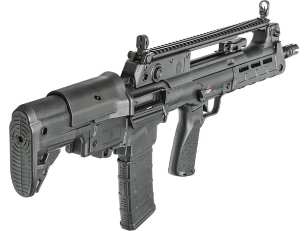 Springfield Armory Hellion Semi-Automatic Centerfire Rifle 5.56x45mm NATO 16″ Barrel Melonite Black and Black Bullpup For Sale