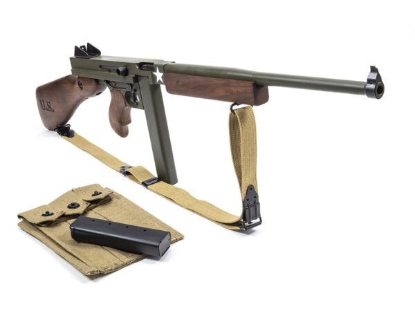 Thompson M1 Semi-Automatic Centerfire Rifle 45 ACP 16.5″ Barrel Olive Drab and Walnut For Sale