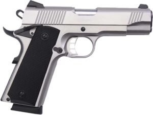 Tisas 1911 Carry SS45 Semi-Automatic Pistol 45 ACP 4.25" Barrel 8-Round Stainless Black For Sale