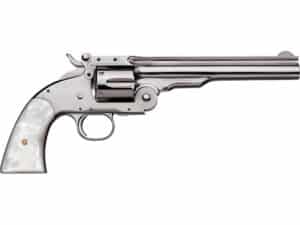 Uberti 1875 No. 3 Top-Break Revolver 45 Colt (Long Colt) 7" Barrel 6-Round Nickel Pearl For Sale