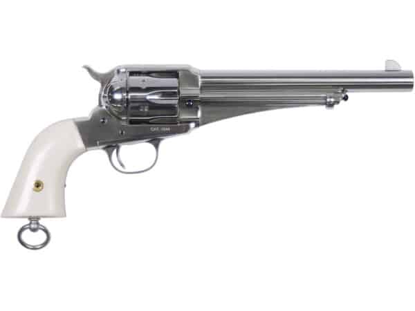 Uberti 1875 O&L "Frank" Revolver 45 Colt (Long Colt) 7.5" Barrel 6-Round Nickel Ivory For Sale