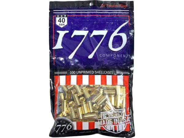 1776 USA Brass 40 S&W Bag of 100 For Sale