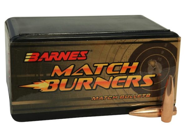 Barnes Match Burner Bullets 30 Caliber (308 Diameter) 175 Grain Open Tip Match Boat Tail Box of 100 For Sale
