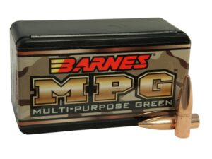 Barnes Multi-Purpose Green (MPG) Bullets 30 Caliber (308 Diameter) 150 Grain Hollow Point Flat Base Lead-Free Box of 50 For Sale