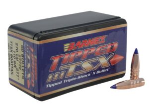 Barnes Tipped Triple-Shock X (TTSX) Bullets 270 Caliber (277 Diameter) 110 Grain Spitzer Boat Tail Lead-Free Box of 50 For Sale