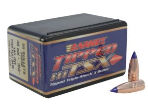 Barnes Tipped Triple-Shock X (TTSX) Bullets 35 Caliber (358 Diameter) 180 Grain Spitzer Flat Base Box of 50 For Sale