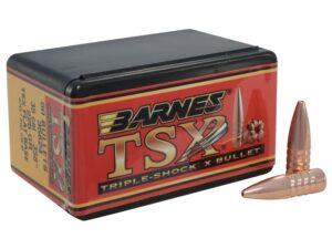 Barnes Triple-Shock X (TSX) Bullets 35 Caliber (358 Diameter) 225 Grain Hollow Point Flat Base Lead-Free Box of 50 For Sale