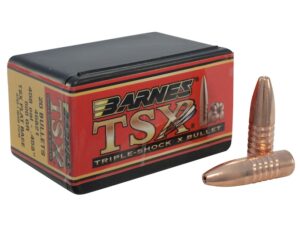 Barnes Triple-Shock X (TSX) Bullets 458 Caliber (458 Diameter) 500 Grain Hollow Point Flat Base Lead-Free Box of 20 For Sale