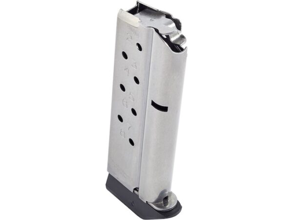 CM Products Match Grade Compact Magazine 1911 Officer 9mm Luger 8-Round Stainless Steel For Sale