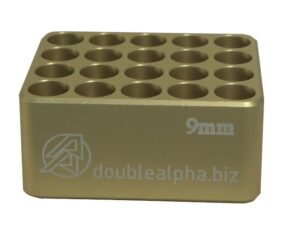 Double-Alpha Golden 20 Pocket Cartridge Gauge Anodized Aluminum For Sale