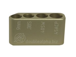 Double-Alpha Golden Multi Caliber Cartridge Gauge 9mm
