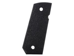 ERGO XTRO Grip Panels Aggressive Texture Tapered Bottom 1911 Officer Hard Rubber Black For Sale