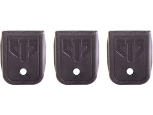 ETS Magazine Floor Plates for Glock Factory Magazines 9mm Double Stack Polymer Black Package of 3 For Sale