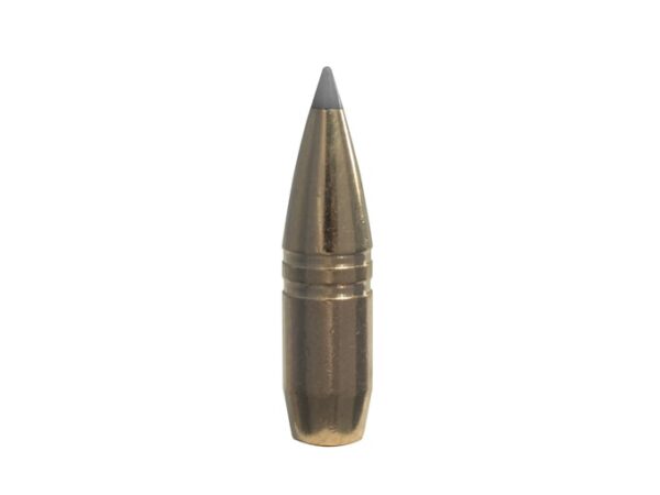 Factory Second Bullets 375 Caliber (375 Diameter) 250 Grain Polymer Tip Expanding Spitzer Boat Tail Lead-Free Box of 50 (Bulk Packaged) For Sale