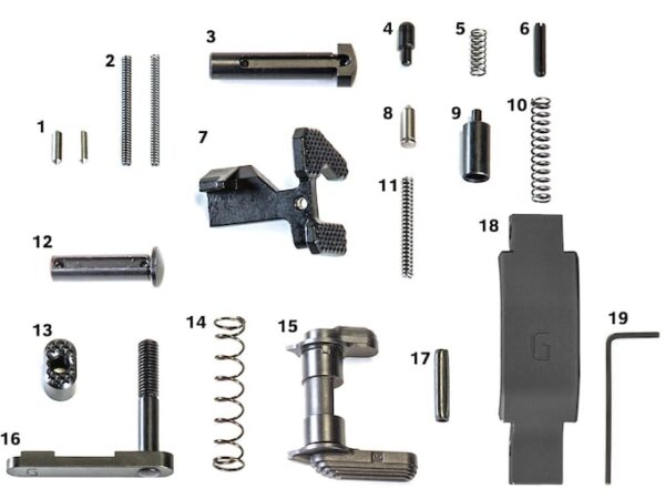 Geissele Super Duty Lower Receiver Parts Kit AR-15 Aluminum For Sale