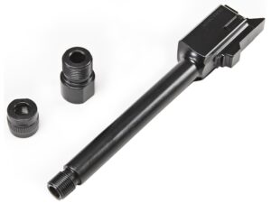 Glock Factory Barrel Glock 44 22 Long Rifle M9x.75 Threaded Muzzle with 1/2"-28 Adapter and Thread Protector Steel Black For Sale