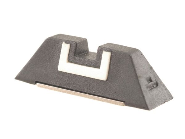 Glock Factory Square Rear Sight 6.9mm .271" Height Polymer Black White Outline For Sale