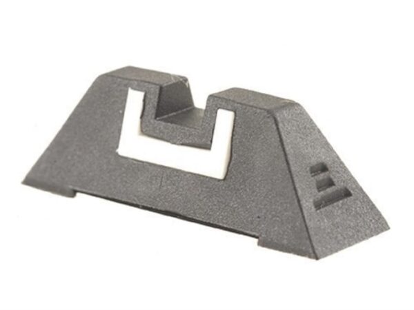Glock Factory Square Rear Sight 7.3mm .287" Height Polymer Black White Outline For Sale