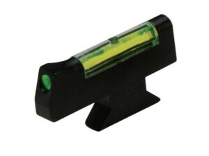 HIVIZ Front Sight for S&W Revolver with Interchangeable Front Sight .208" Height Steel Fiber Optic Green For Sale