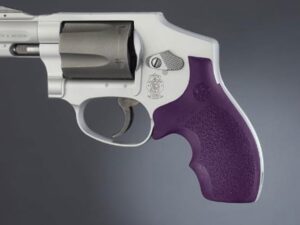 Hogue Bantam Grips with Top Finger Groove S&W J-Frame Round Butt Rubber Purple For Sale