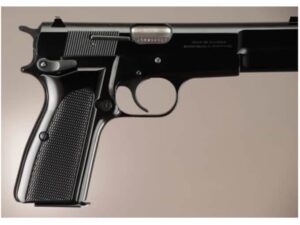 Hogue Extreme Series Grip Browning Hi-Power Checkered Brushed Aluminum Gloss For Sale