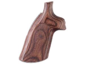 Hogue Fancy Hardwood Conversion Grips S&W N-Frame Round to Square Butt Checkered For Sale