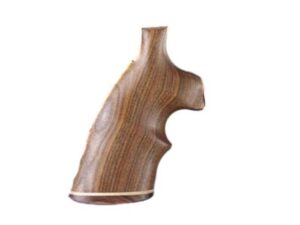 Hogue Fancy Hardwood Grips with Accent Stripe and Top Finger Groove Colt Anaconda