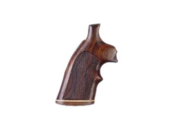 Hogue Fancy Hardwood Grips with Accent Stripe and Top Finger Groove Ruger GP100
