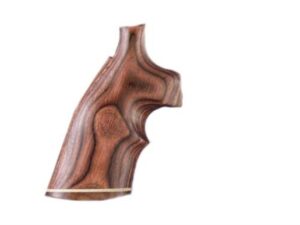 Hogue Fancy Hardwood Grips with Accent Stripe and Top Finger Groove Ruger GP100