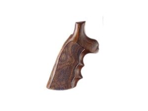 Hogue Fancy Hardwood Grips with Finger Grooves S&W N-Frame Square Butt Checkered For Sale