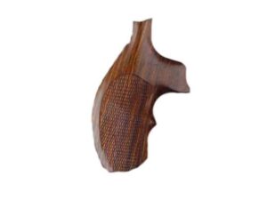 Hogue Fancy Hardwood Grips with Top Finger Groove S&W J-Frame Round Butt Checkered For Sale