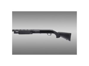 Hogue Rubber OverMolded Stock and Forend Mossberg 500 12 Gauge 12" Length of Pull Synthetic Black For Sale