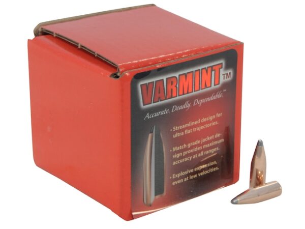 Hornady Bullets 22 Caliber (224 Diameter) 60 Grain Spire Point Box of 100 For Sale