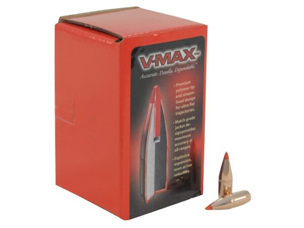 Hornady V-MAX Bullets 270 Caliber (277 Diameter) 110 Grain with Cannelure Box of 100 For Sale