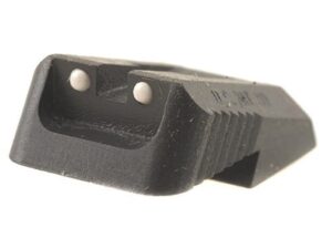 Kensight Defensive Rear Sight 1911 Novak LoMount Cut Steel Black Recessed Blade with White Dots For Sale