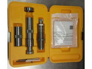 L.E Wilson Stainless Steel Bushing Full Length Die Set with Micrometer Top Bullet Seater and Case Gauge For Sale
