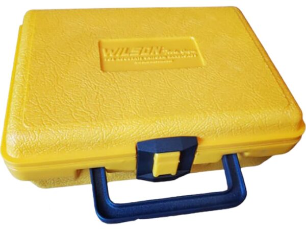 L.E. Wilson Case Trimmer Kit Storage Box Plastic Yellow For Sale