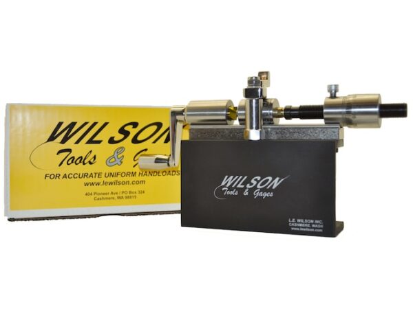 L.E. Wilson Micrometer Case Trimmer Kit Stainless Steel with Titanium Nitride Coated Cutter For Sale