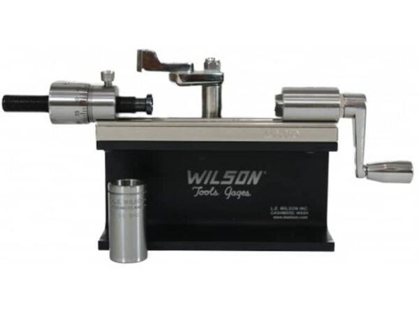 L.E. Wilson Micrometer Case Trimmer Kit with Stop Adjustment 50 BMG Stainless Steel For Sale