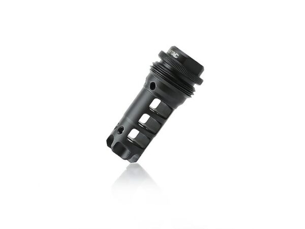 LANTAC Dragon Muzzle Brake with Silencerco ASR Quick Detach Suppressor Mount 5.56x45mm 1/2"-28 Thread Stainless Steel Nitride For Sale